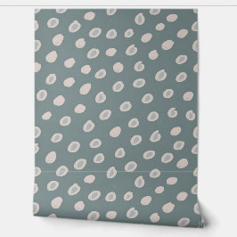 Zachte vlekken op salie behang