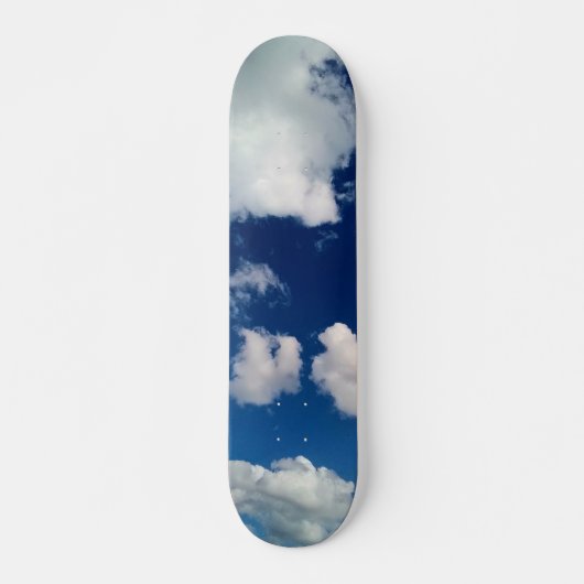 Zachte vlekken van wolken skateboard (Voorkant)