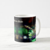 Zachte vlinder op ventilator, speciaal aangepast koffiemok (Voorkant rechts)