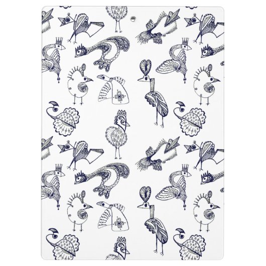 Zachte vogels klembord (Achterkant)