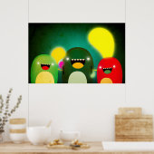 Zachte vrienden poster (Keuken)