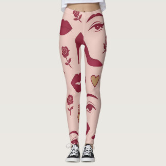 Zachte Vrouwelijke Kracht – Krachtig Chic Patroon  Leggings