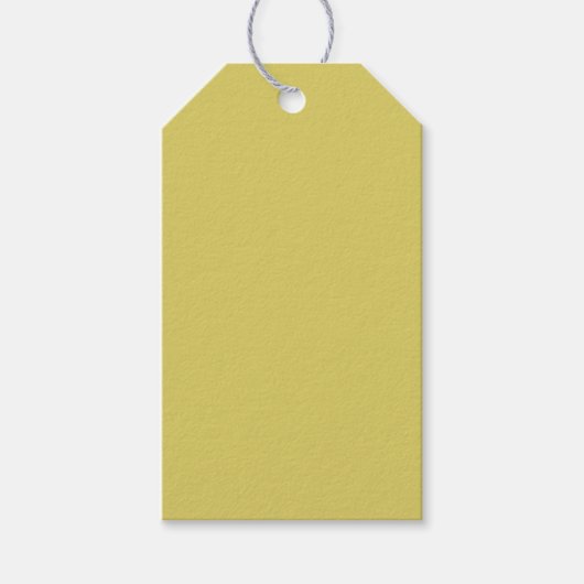 Zachte warme gele cadeautags cadeaulabel (Voorkant)