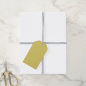 Zachte warme gele cadeautags cadeaulabel (Met Touw)