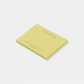 Zachte Warme Gele Minimalist Post-it® Notes (Schuin)