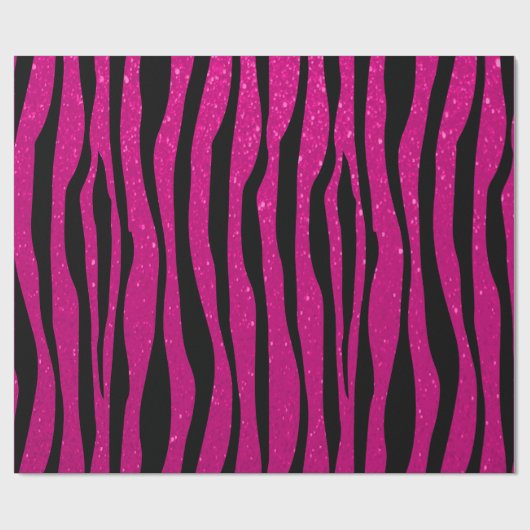 Zachte warme roze glazen Zebra Cadeaupapier (Vlak)