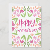 Zachte Waterverf Bloemen - Happy Mother's Day (Voorkant)