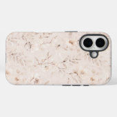 Zachte waterverf bloemtakken neutraal beige Case-Mate iPhone case (Achterkant (horizontaal))