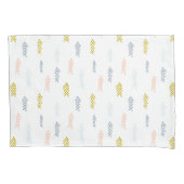 Zachte Waterverf Chevron Patroon Kussensloop (Voorkant-Links)