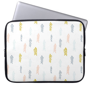 Zachte Waterverf Chevron Patroon Laptop Sleeve