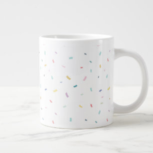 Zachte Waterverf Confetti Pattern Extra Grote Beker