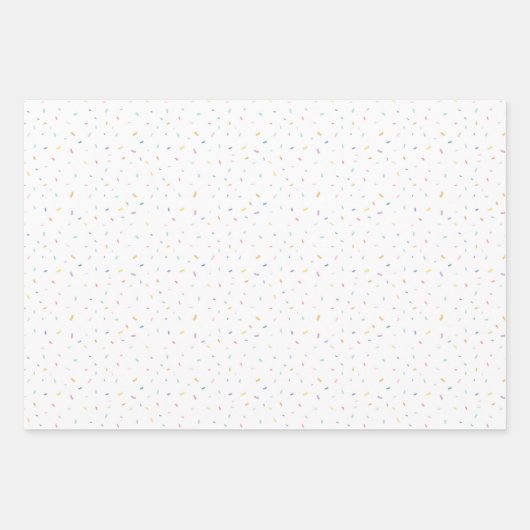 Zachte Waterverf Confetti Pattern Inpakpapier Vel (Voorkant 3)