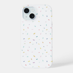 Zachte Waterverf Confetti Pattern iPhone 15 Hoesje