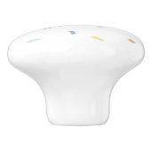 Zachte Waterverf Confetti Pattern Keramische Knop (Zijkant)