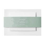 Zachte Waterverf en elegant script Uitnodigingen Wikkel (Voorkant Voorbeeld)