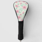 Zachte Waterverf Floral Golfheadcover (Voorkant)
