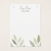 Zachte Waterverf Foliage Paintbrush Print Visitekaartje (Voorkant)