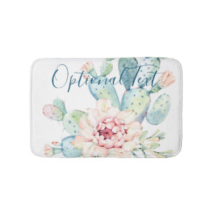 Zachte Waterverf pasta-bloeiende cactus Badmat