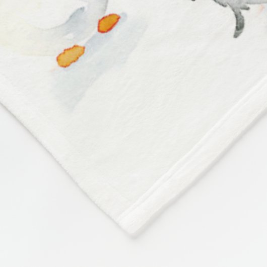 Zachte Waterverf Penguin Fleece Throw (Hoek)