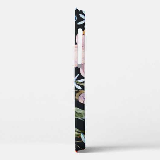 Zachte Waterverf: Roze Bloemenbessen Case-Mate iPhone Case (Achterkant / Links)