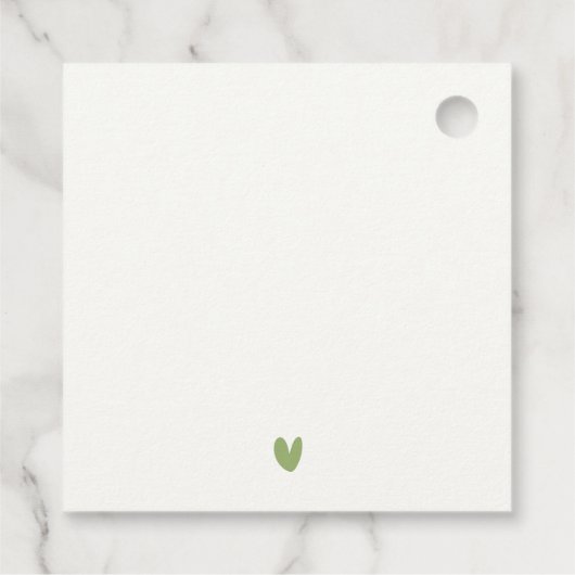 Zachte Waterverf Sneeuwberglandschap Bruiloft Bedankjes Labels (Achterkant)