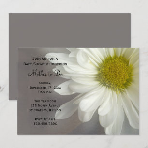 Zachte White Daisy Baby shower Kaart