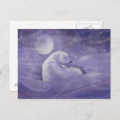 Zachte winter Polar Beer Briefkaart (Voorkant / Achterkant)