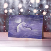 Zachte winter Polar Beer vakantie Kaart