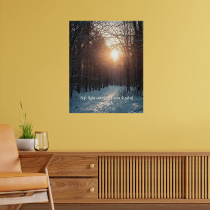 Zachte Winterlicht – Minimalistische Rustgevende K Poster