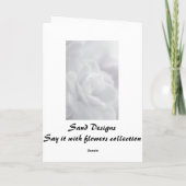 Zachte witte bladen ... kaart (Achterkant)