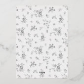 Zachte Witte Bruiloftsshower Uitnodiging (Achterkant)