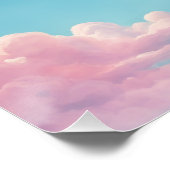 Zachte wolk ijskegel in pastel Glossy Poster Perfect Poster (Hoek)