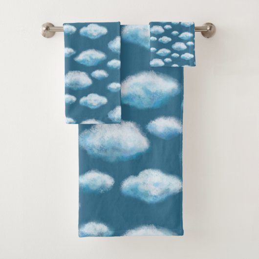 Zachte wolken bad handdoek (Insitu)