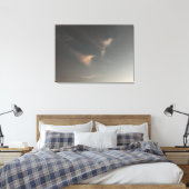 Zachte wolken bij zonsondergang in Cornwall Canvas Afdruk (Insitu (Slaapkamer))