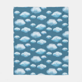 Zachte wolken fleece deken