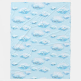 Zachte wolken fleece deken