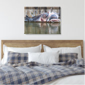 Zachte zeeduivel graffiti canvas afdruk (Insitu (Slaapkamer))