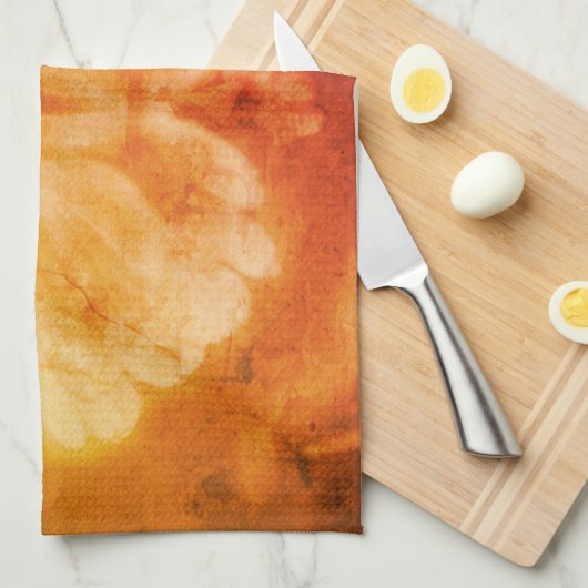 Zachte zinnia Daisy Flower in Sepia  Theedoek (Quarter Fold)