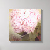 Zachte zomer 2 Zongvogels Roze hydrangea Floral Canvas Afdruk (Voorkant)