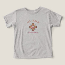 Zachte Zomer Vibes – Cute IJscrème Logo T-Shirt