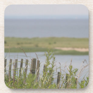 Zachte zomerdag op de strand Onderzetters