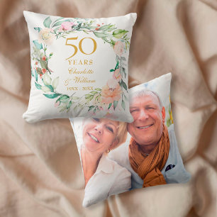 Zachte Zomerrozenkrans 50e jubileum foto Kussen