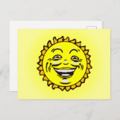 Zachte zon briefkaart (Voorkant / Achterkant)