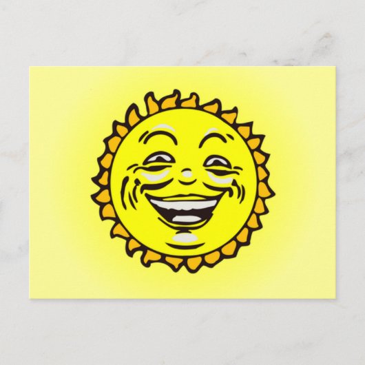 Zachte zon briefkaart (Voorkant)