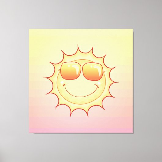 Zachte zon canvas afdruk (Voorkant)