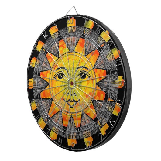 Zachte zon dartbord (Voorkant Rechts)