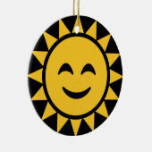 Zachte zon keramisch ornament (Rechts)