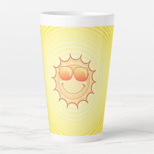Zachte zon latte mok (Voorkant)