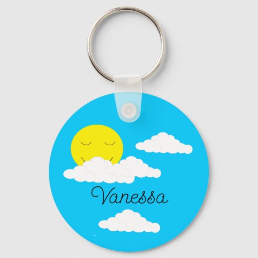 Zachte zon sleutelhanger (Voorkant)