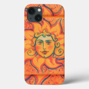 Zachte zon, sprookjeskunst, Oranje geel iPhone 13 Hoesje